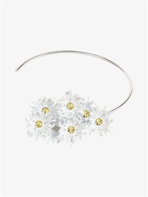 givenchy daisy pin|Daisy necklace in metal and enamel with crystals .